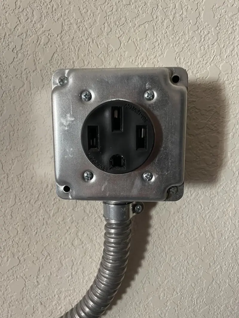 NEMA 14-50 outlet installed for Smart Home Electrical in National Park